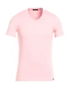 Tom Ford Man Undershirt Pink Size S Cotton, Elastane