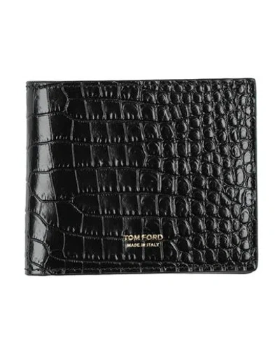 Tom Ford Man Wallet Black Size - Leather