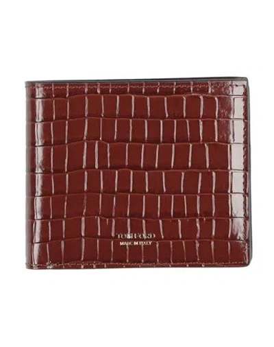 Tom Ford Man Wallet Chocolate Brown Size - Leather