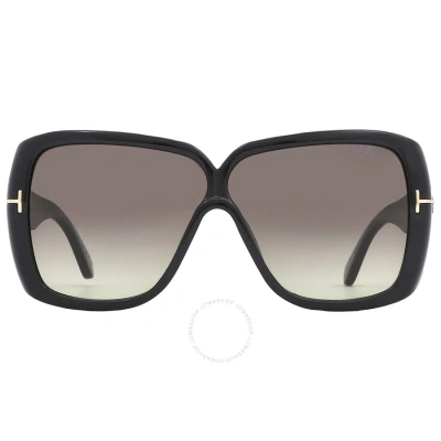 Tom Ford Marilyn Smoke Gradient Butterfly Ladies Sunglasses Ft1037 01b 61 In Black
