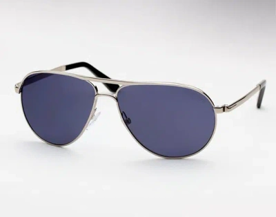 Pre-owned Tom Ford Marko Ft 0144 Silver/blue (18v) Sunglasses