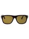 Tom Ford Marlon-02 Square-frame Sunglasses In Black