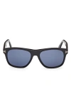 Tom Ford Marlon 55mm Square Sunglasses In Blue