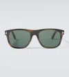 Tom Ford Marlon Square Sunglasses In Green