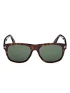 Tom Ford Marlon Tortoiseshell Square Sunglasses In Brown
