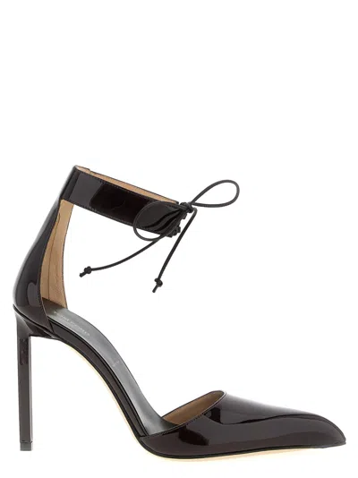 TOM FORD MAROON LEATHER HEELS