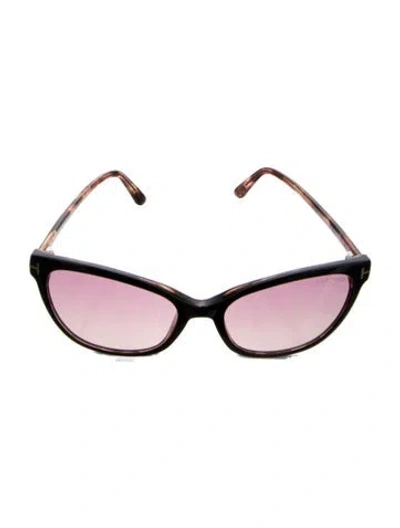 Pre-owned Tom Ford Martina Cat-eye Sunglasses In Brown
