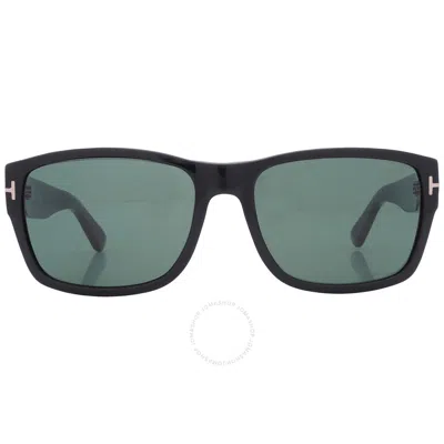 Tom Ford Mason Green Rectangular Men's Sunglasses Ft0445 01n 58
