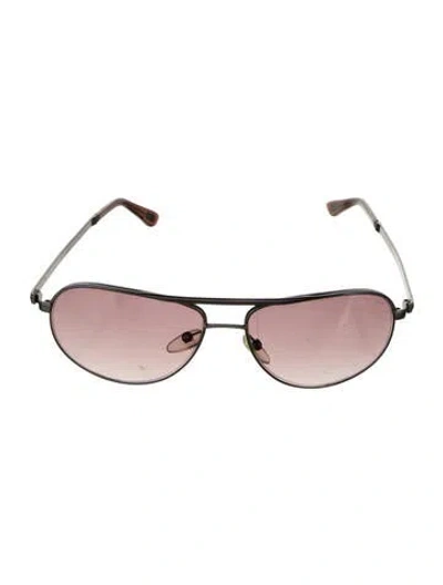 Pre-owned Tom Ford Mathias Aviator Sunglasses In Black