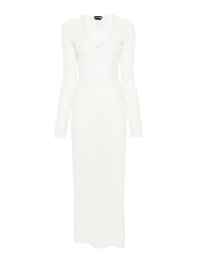 Tom Ford Maxi Dress In White