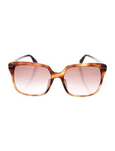 Pre-owned Tom Ford Maxim Square Sunglasses In Brown