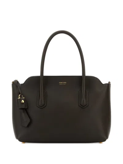 Tom Ford Medium Alexandre Leather Tote Bag