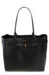 Tom Ford Medium Audrey Grained Leather Tote In Black