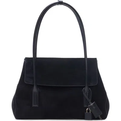 Tom Ford Medium Eclipse Suede Shoulder Bag In Orange