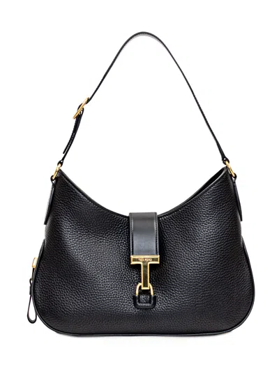 Tom Ford Medium Monarch Shoulder Bag In Black