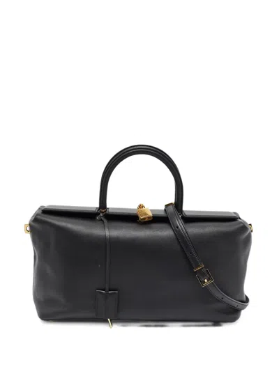 Pre-owned Tom Ford Medium India Padlock Tote Bag In Black