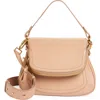 Tom Ford Medium Jennifer Grained Leather Shoulder Bag In Powder Pink