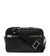 Tom Ford Medium Leather Traveller Messenger Bag In Black
