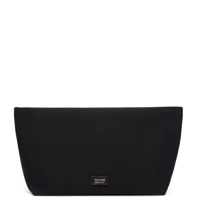 Tom Ford Medium Logo Pouch In Black