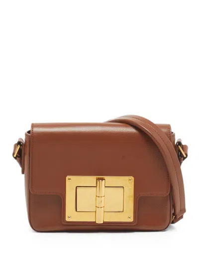Pre-owned Tom Ford Medium Natalia Shoulder Bag In Brown