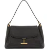 Tom Ford Medium Tara Leather Shoulder Bag In Black