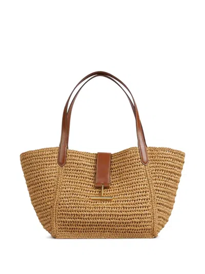Tom Ford Medium Tara Tote Bag In Neutrals