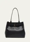 Tom Ford Medium Tote Bag In Grain Leather In Black