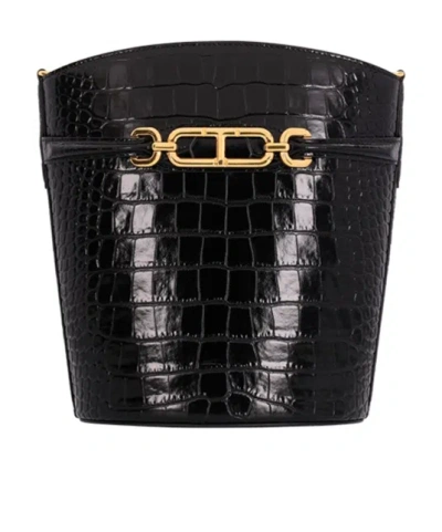 Tom Ford Medium Whitney Bucket Bag In Black