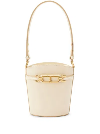 Tom Ford Medium Whitney Bucket Bag In White