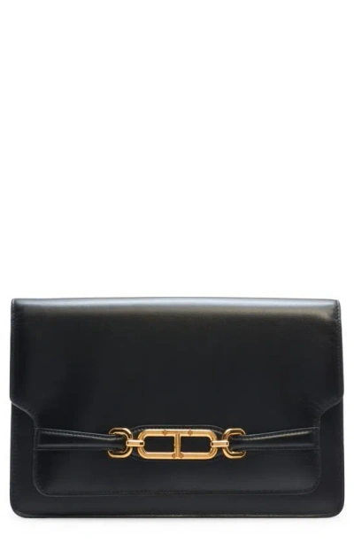 Tom Ford Medium Whitney Leather Shoulder Bag In Black