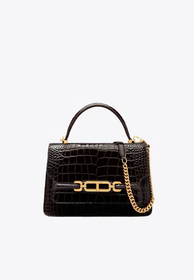 Tom Ford Medium Whitney Leather Shoulder Bag In Brown