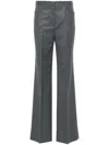 Tom Ford Creased Wool Tailored Trousers - Women's - Silk/wool/cupro In Grey