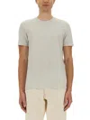 Tom Ford Cotton Blend Melange Crew Neck T-shirt Clothing In Gray