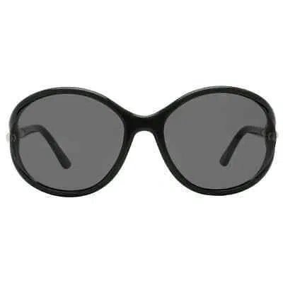 Pre-owned Tom Ford Melody Smoke Oval Ladies Sunglasses Ft1090 01a 59 Ft1090 01a 59 In Gray
