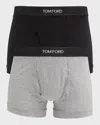 Tom Ford Men's 2-pack Solid Jersey Boxer Briefs In Multi