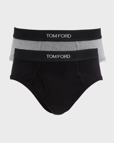 Tom Ford Two-pack Stretch-cotton And Modal-blend Briefs In Multi