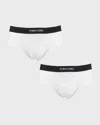 Tom Ford Two-pack Stretch Cotton And Modal-blend Briefs In White