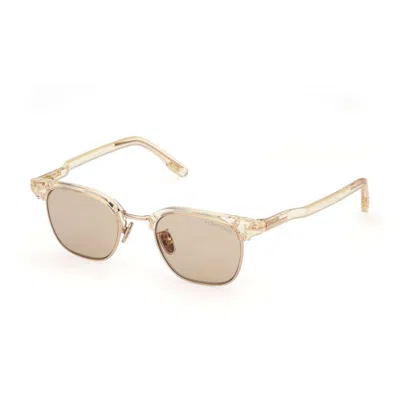 Tom Ford Men's 47 Mm Shiny Yellow Sunglasses In Multi