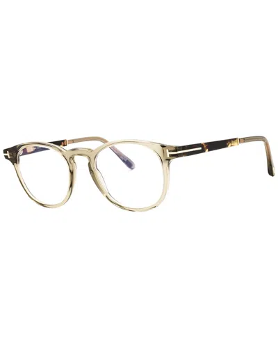 Tom Ford Men's 49mm Optical Frames In Metallic