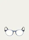 Tom Ford Round Frame Glasses In Bluo