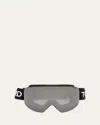 Tom Ford Men's Acetate Shield Ski Goggles In Matte Black Photochromic Bronze