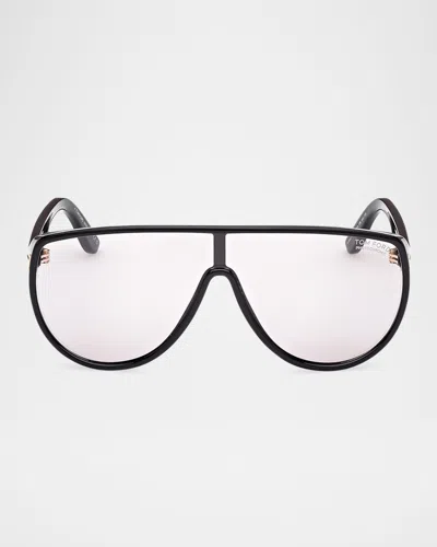 Tom Ford Eyewear Pilot Frame Sunglasses In Black