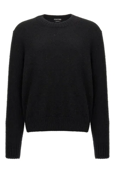 Tom Ford Men Alpaca Sweater In Black