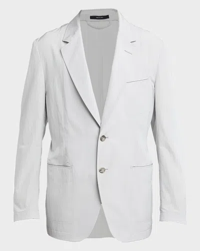 Tom Ford Men & Apos;s Besom-pocket Single-breasted Blazer In White