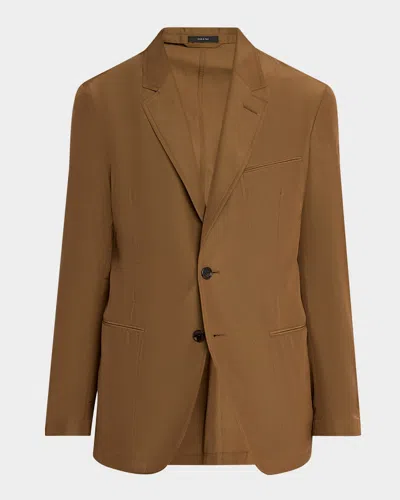 Tom Ford Men & Apos;s Besom-pocket Single-breasted Blazer In Brown