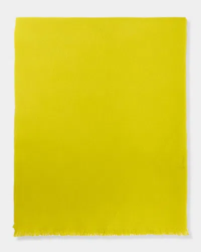 Tom Ford Men & Apos;s Cashmere Tonal Logo Scarf In Yellow