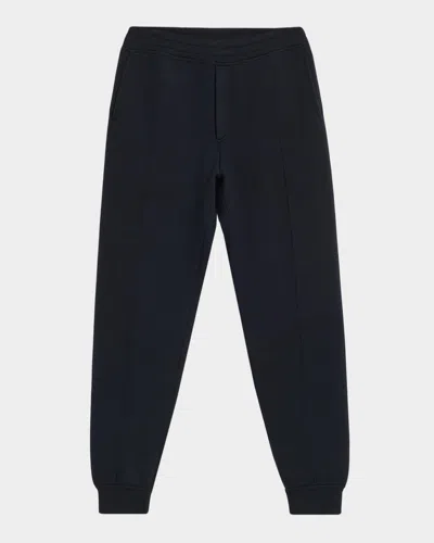 Tom Ford Men & Apos;s Double-faced Pintuck Jogger Pants In Black