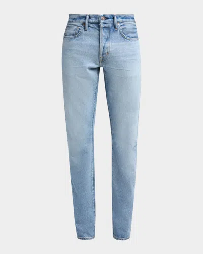 Tom Ford Men & Apos;s Stonewash Denim Straight-fit Jeans In Blue