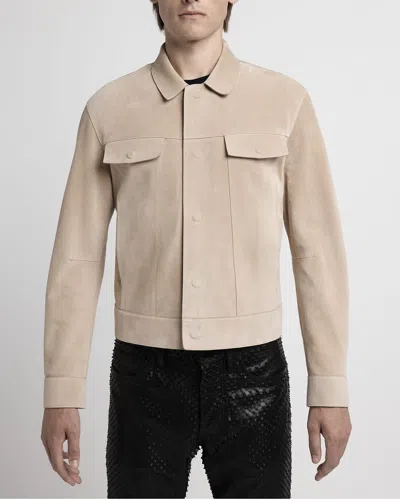 Tom Ford Men & Apos;s Suede Snap-front Western Jacket In Brown