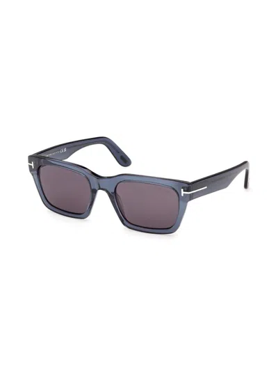Tom Ford Andy 53mm Square Sunglasses In Blue